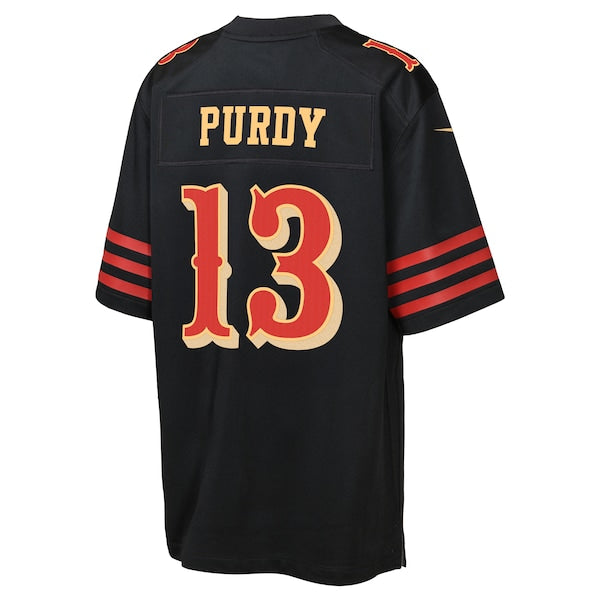 Brock Purdy San Francisco 49ers Nike Youth 2025 Rivalries Collection Game Jersey - Black - Image 3