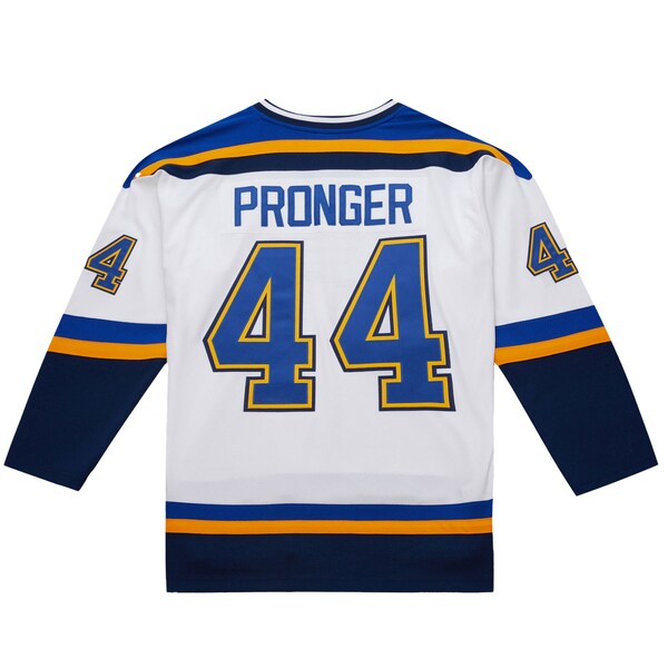 Chris Pronger St. Louis Blues 1999-00 Power Play Jersey - White - Image 3