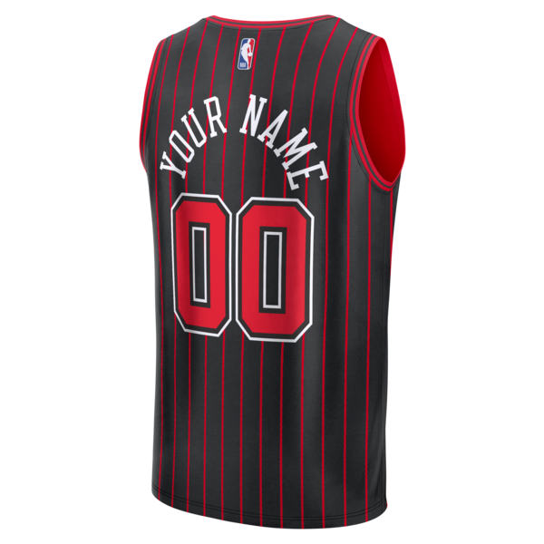 Chicago Bulls Fastbreak Custom Jersey - Statement Edition - Black - Image 3