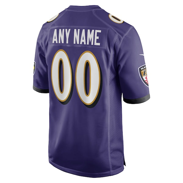 Baltimore Ravens Nike Custom Game Jersey - Purple - Image 3