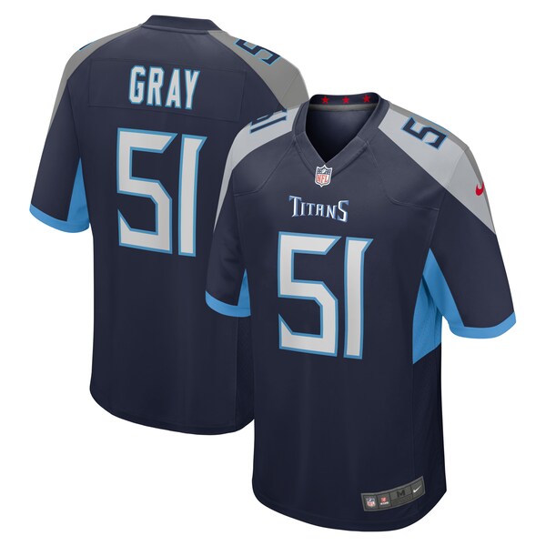 Cedric Gray Tennessee Titans Nike Game Jersey - Navy