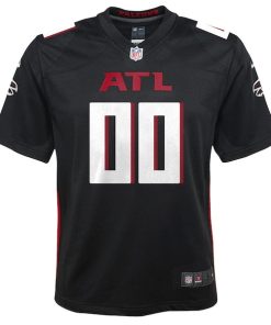 Alternative view of Atlanta Falcons Nike Youth Custom Game Jersey - Black