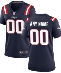 New England Patriots Nike Women's Custom Game Jersey - Navy