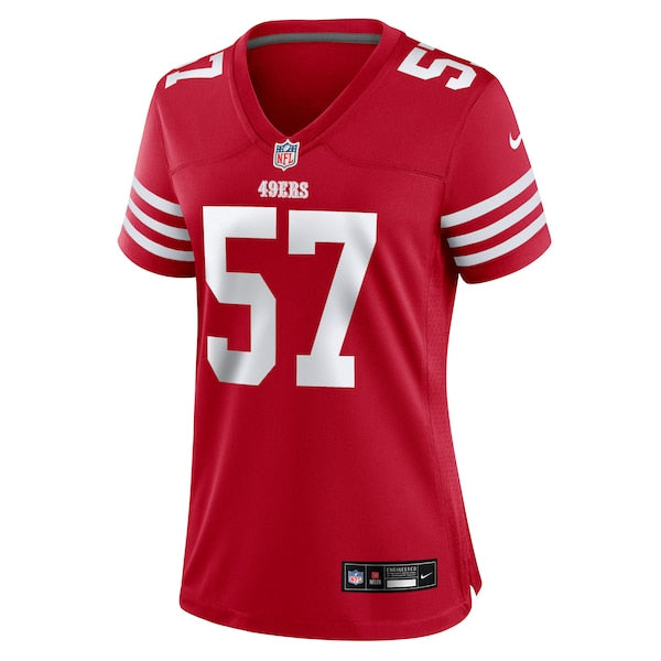 Luke Gifford San Francisco 49ers Nike Women's Team Game Jersey - Scarlet - Image 2