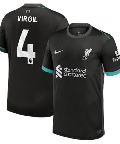 Virgil van Dijk Liverpool Nike 2024/25 Away Replica Jersey - Forest Green