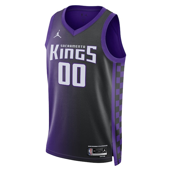 Sacramento Kings Jordan Brand Unisex Swingman Custom Jersey - Statement Edition - Purple - Image 2