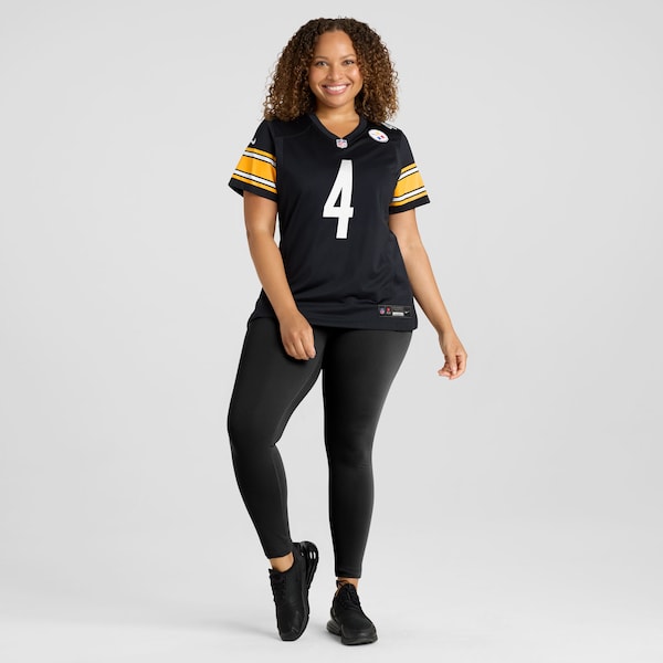 DK Metcalf Pittsburgh Steelers Nike Women's Team Game Jersey - Black - Image 7