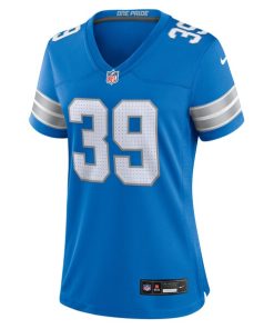 Alternative view of Morice Norris Detroit Lions Nike Women's Game Jersey -  Blue