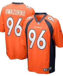 Eyioma Uwazurike Denver Broncos Nike Game Player Jersey - Orange