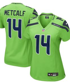 DK Metcalf Seattle Seahawks Nike Women's  Game Jersey - Neon Green