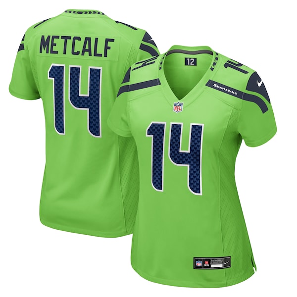 DK Metcalf Seattle Seahawks Nike Women's Game Jersey - Neon Green