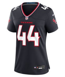 Alternative view of British Brooks Houston Texans Nike Women's Team Game Jersey -  Navy
