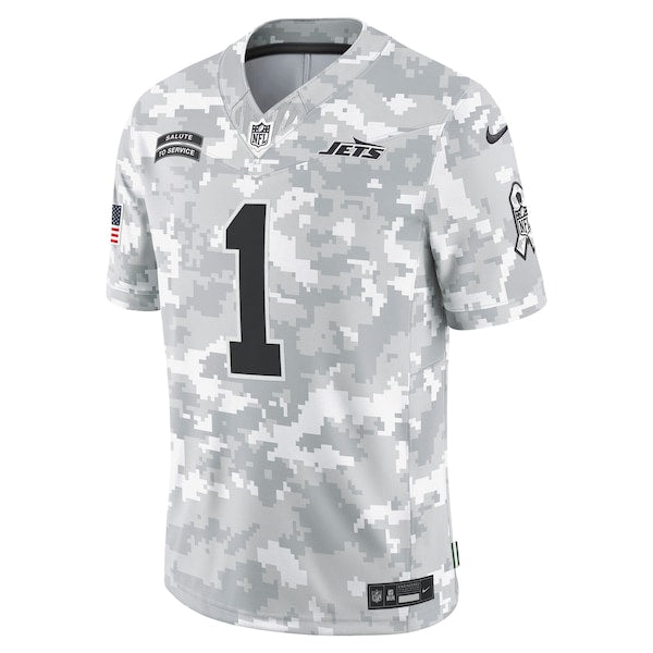 Sauce Gardner New York Jets Nike 2024 Salute to Service Limited Jersey - Arctic Camo - Image 2