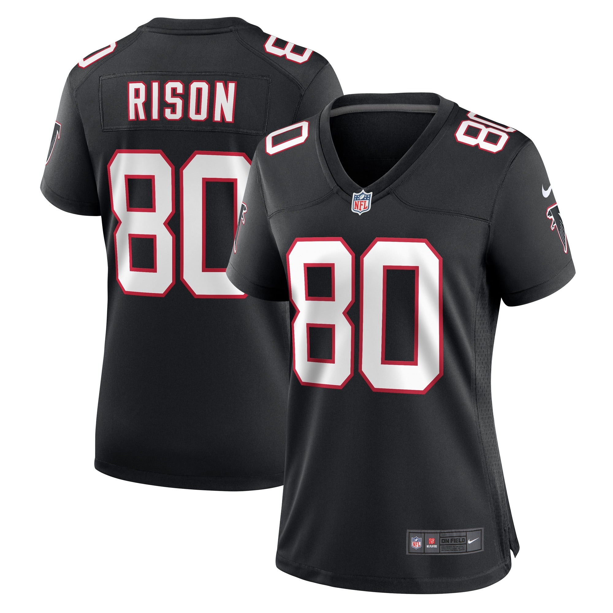 Andre Rison Atlanta Falcons Nike Women's Retired Player Jersey - Red/Black - Image 6
