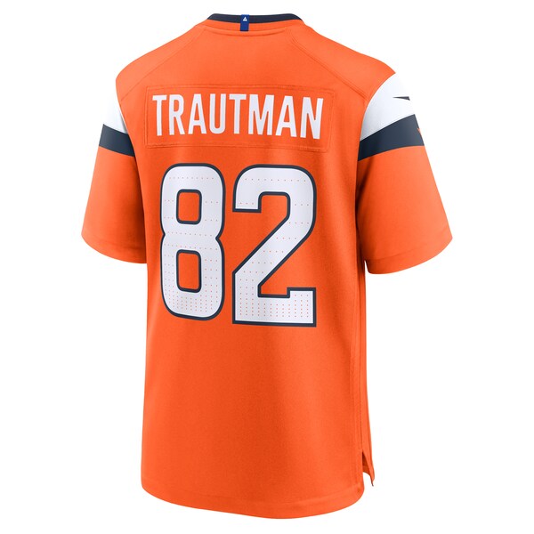Adam Trautman Denver Broncos Nike Team Game Jersey - Orange - Image 2