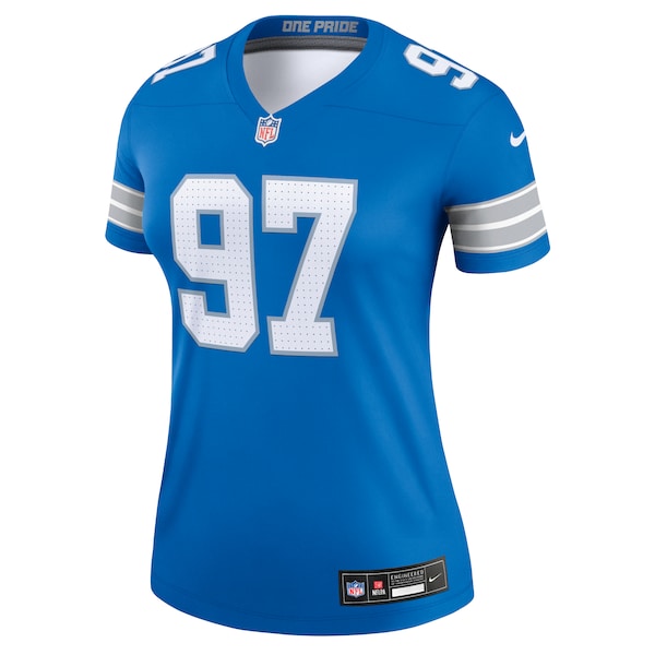 Aidan Hutchinson Detroit Lions Nike Women's Legend Jersey - Blue - Image 3