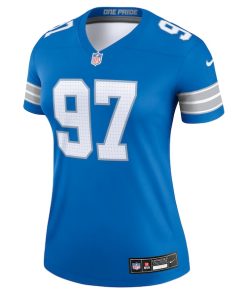 Alternative view of Aidan Hutchinson Detroit Lions Nike Women's Legend Jersey - Blue