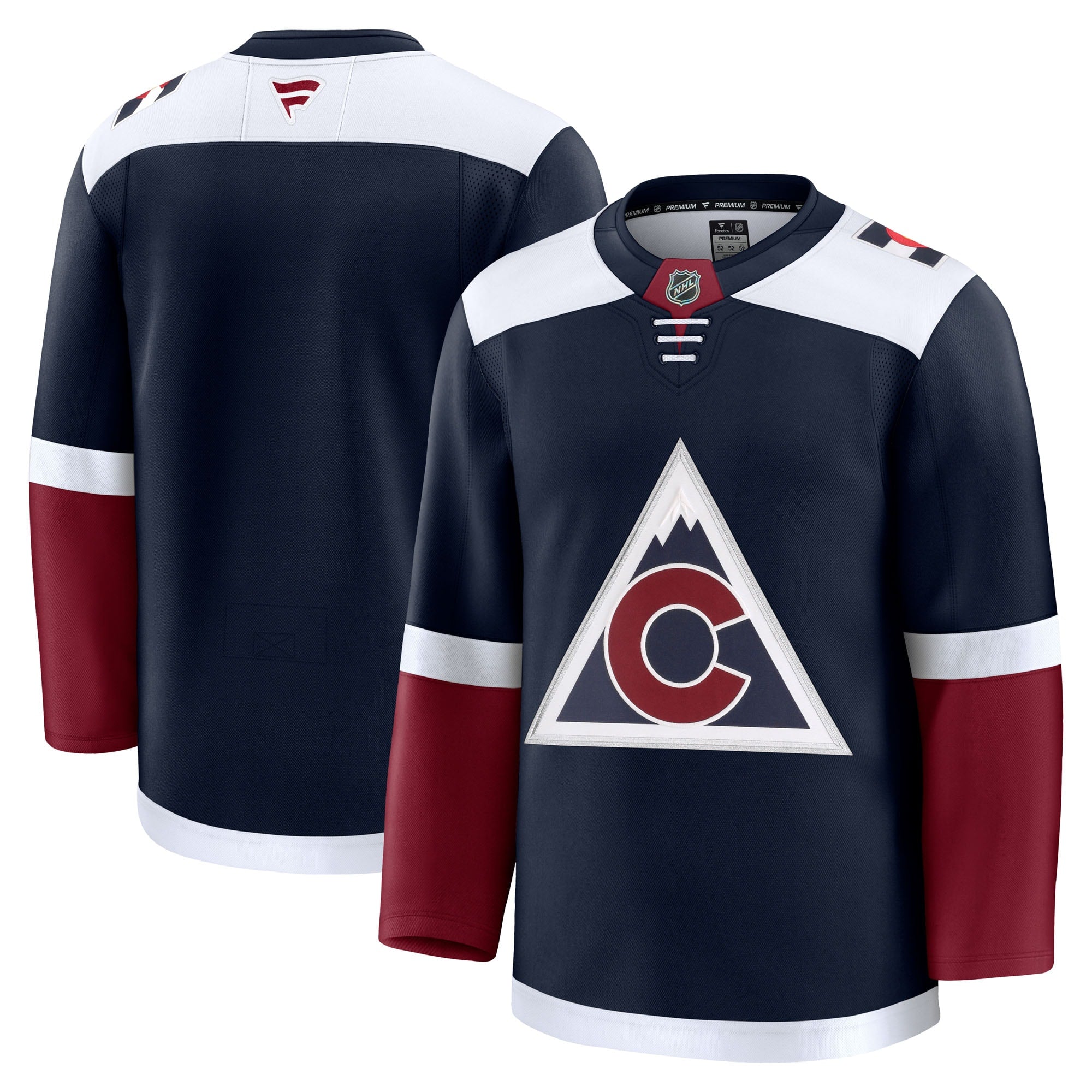 Colorado Avalanche Home Premium Jersey - Burgundy/White/Navy - Image 9