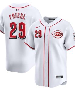 TJ Friedl Cincinnati Reds Nike Home Limited Player Jersey - White