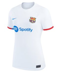 Alternative view of Barcelona Nike Women's 2023/24 Away Replica Jersey - White