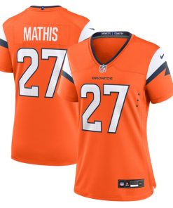 Damarri Mathis Denver Broncos Nike Women's Team Game Jersey -  Orange