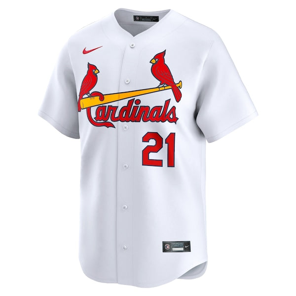 Lars Nootbaar St. Louis Cardinals Nike Home Limited Player Jersey - White - Image 2