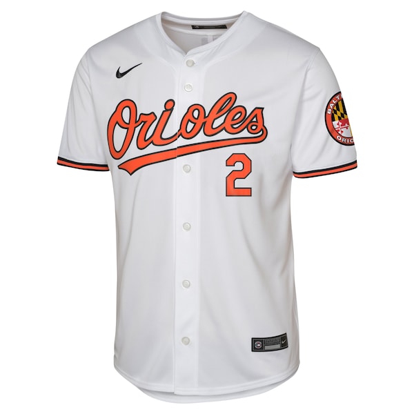 Gunnar Henderson Baltimore Orioles Nike Youth Home Limited Jersey?ยจC White - Image 3