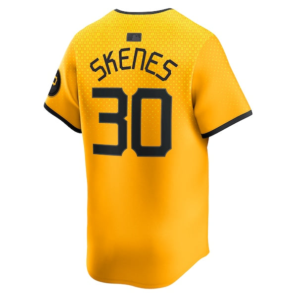 Paul Skenes Pittsburgh Pirates Nike City Connect Limited Player Jersey - Gold - Image 3