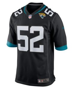 Alternative view of DaVon Hamilton Jacksonville Jaguars Nike Game Jersey - Black