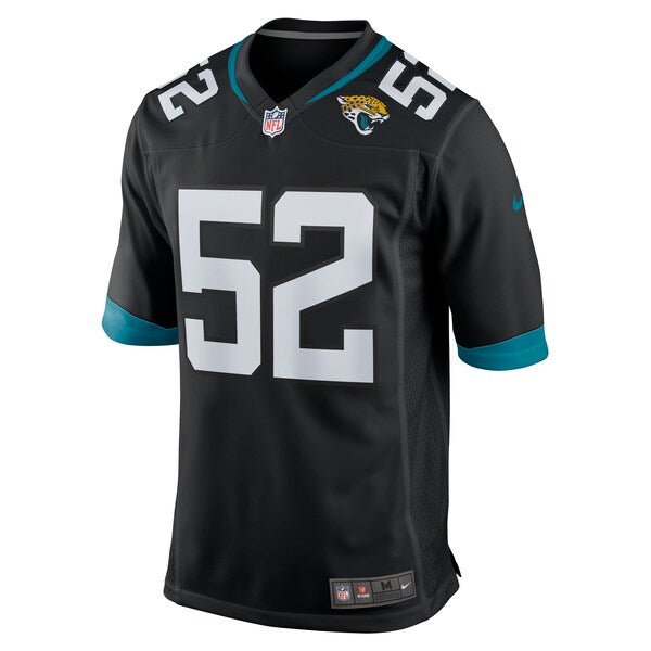 DaVon Hamilton Jacksonville Jaguars Nike Game Jersey - Black - Image 2