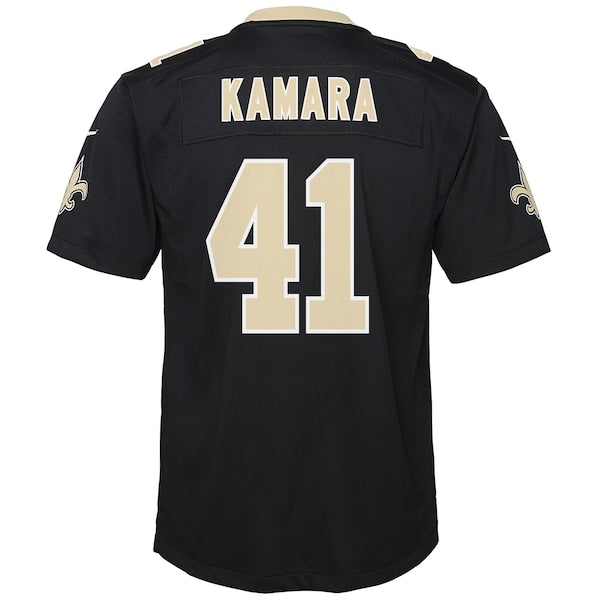 Alvin Kamara New Orleans Saints Nike Youth Game Jersey - Black/White - Image 4