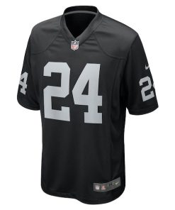 Alternative view of Marcus Peters Las Vegas Raiders Nike Team Game Jersey -  Black