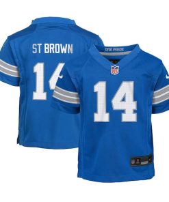 Amon-Ra St. Brown Detroit Lions Nike Preschool Player Game Jersey - Blue