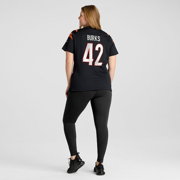 Oren Burks Cincinnati Bengals Nike Women's Team Game Jersey - Black - Image 8