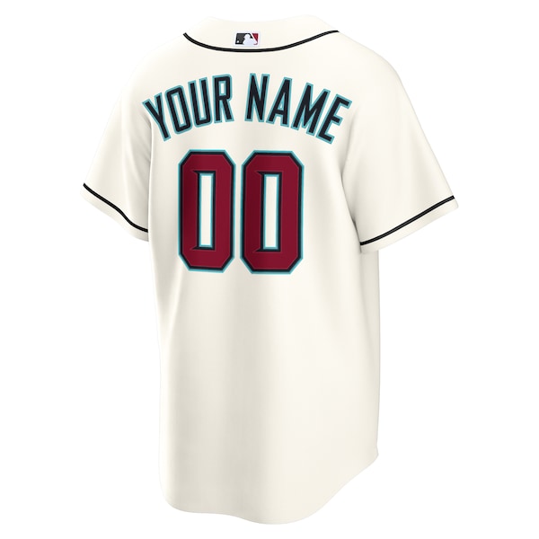 Arizona Diamondbacks Nike Home Custom Replica Jersey - Cream - Image 3