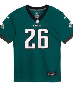 Alternative view of Saquon Barkley Philadelphia Eagles Nike Preschool Player Game Jersey - Midnight Green