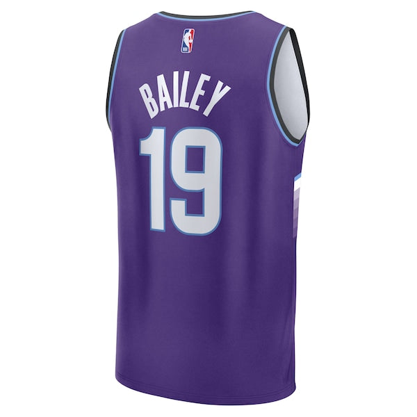 Ace Bailey Utah Jazz Fast Break Replica Jersey - Purple - Icon Edition - Image 3
