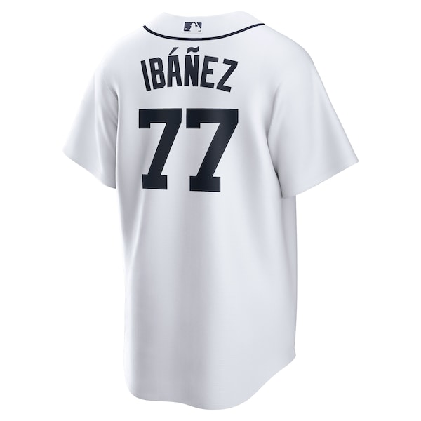 Andy Ib¨¢?ez Detroit Tigers Nike Home Replica Player Jersey - White - Image 3