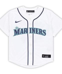 Alternative view of Julio Rodr¨ªguez Seattle Mariners Nike Preschool Home Game Jersey - White