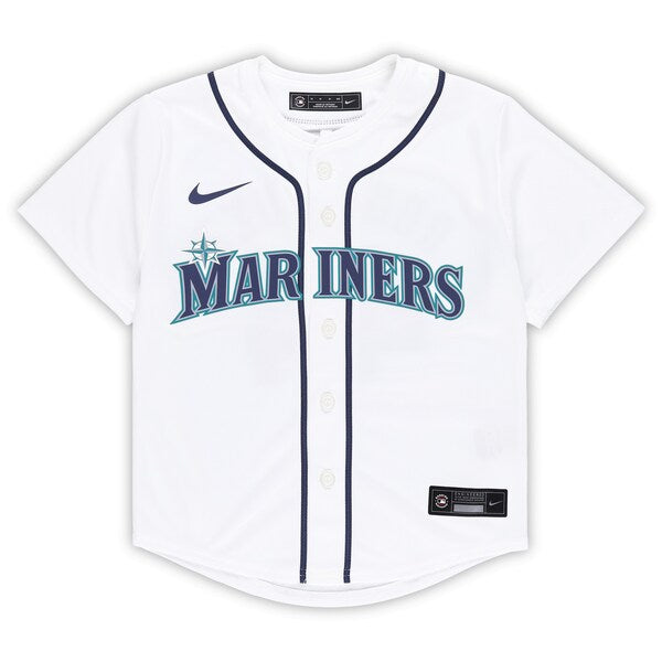 Julio Rodr¨ªguez Seattle Mariners Nike Preschool Home Game Jersey - White - Image 2