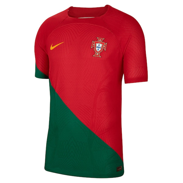 Portugal National Team Nike 2022/23 Home Vapor Match Authentic Blank Jersey - Red - Image 2