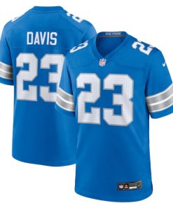 Alternative view of Carlton Davis Detroit Lions Nike Team Game Jersey -  Blue