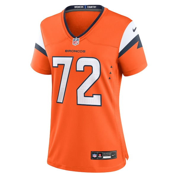 Garett Bolles Denver Broncos Nike Women's Team Game Jersey - Orange - Image 2