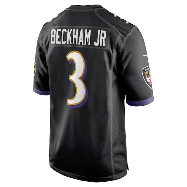 Odell Beckham Jr. Baltimore Ravens Nike Alternate Game Jersey - Black/White - Image 4