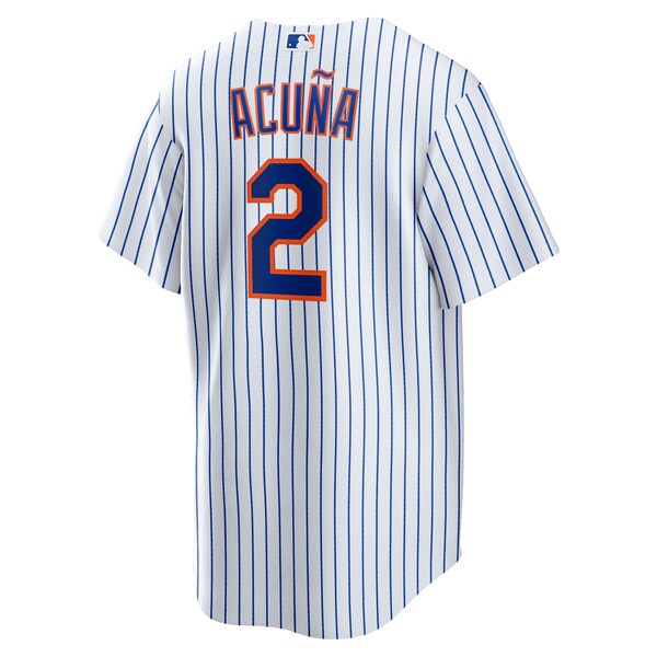 Luisangel Acu?a New York Mets Nike Home Replica Player Jersey - White - Image 3