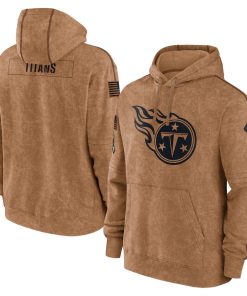 Tennessee Titans Men's Nike Brown 2023 Salute To Service Club Pullover Hoodie