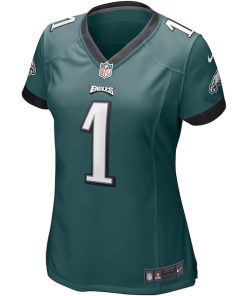 Alternative view of Jalen Hurts Philadelphia Eagles Nike Women's Team Game Jersey - Midnight Green