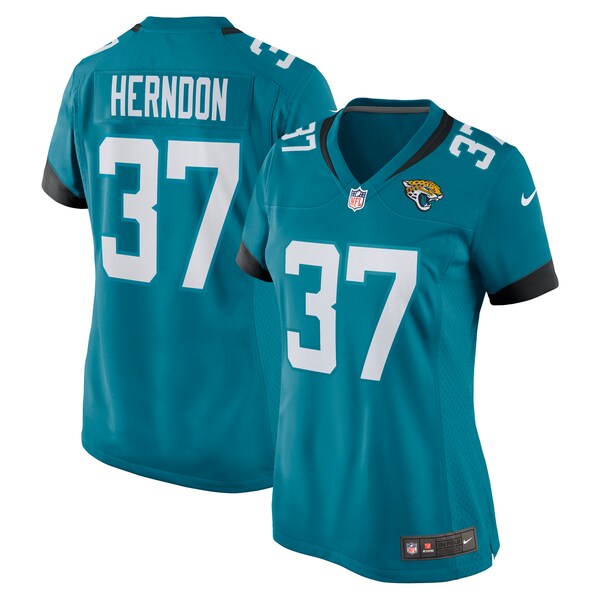 Tre Herndon Jacksonville Jaguars Nike Women's Game Jersey - Teal/Black - Image 2