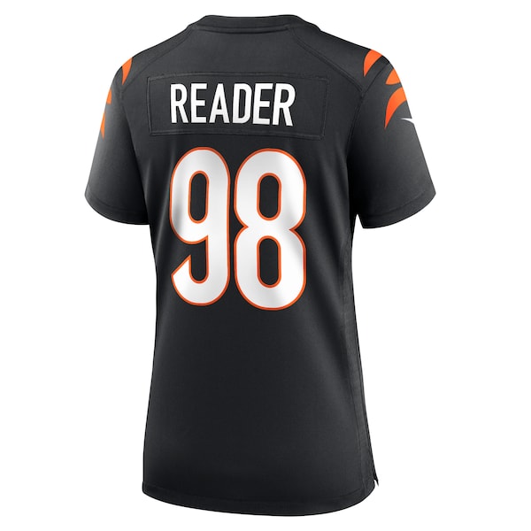 D.J. Reader Cincinnati Bengals Women's Nike Game Jersey - Black - Image 3