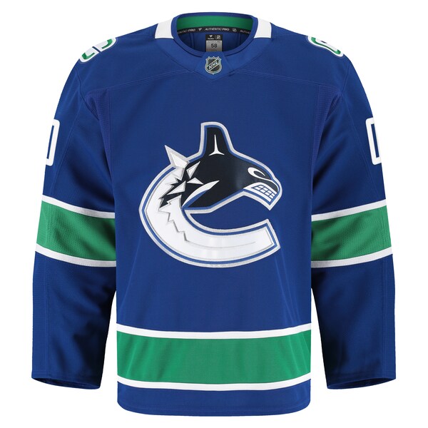 Vancouver Canucks Home Authentic Pro Custom Jersey - Blue - Image 3